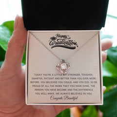 Graduation Gift For Niece, Love Knot Necklace, Symbol Of Encouragement, Timeless Jewelry Keepsake