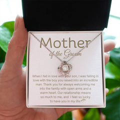 Daughter-in-Law to Mother-in-Law Necklace, Loving Jewelry Gift, Wedding Day Keepsake