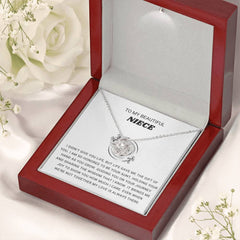 Gift for Niece Necklace, Meaningful Jewelry with Loving Message Card