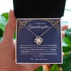 Granddaughter Heart Necklace Gift, Birthday, Graduation & Christmas