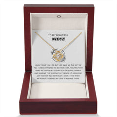 Gift for Niece Necklace, Meaningful Jewelry with Loving Message Card