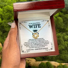 Elegant Mother’s Day Necklace, Personalized Jewelry Gift, Timeless Symbol Of Love, To My Beautiful Wife