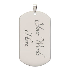 Father and Son Gift, Custom Dog Tag Necklace for Son, Unique Engraved Jewelry Gift for Birthday, Graduation, or Christmas