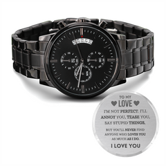 Engraved Graduation Watch For Boyfriend, Sentimental Timepiece Gift, I Love You Forever & Always