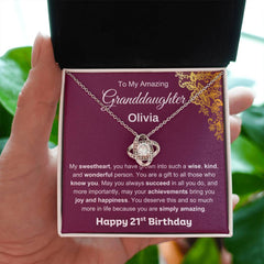 Granddaughter Birthday, Jewelry Gift, Elegant Keepsake, Thoughtful Birthday Present