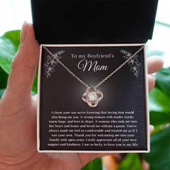 Gift for Boyfriend’s Mom Necklace, Heartfelt Jewelry, Appreciation Keepsake