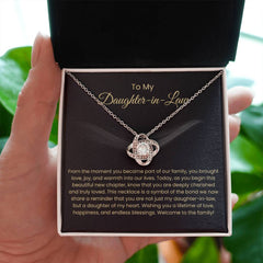 Daughter-In-Law Gift Necklace, Sparkling Pendant with Loving Card