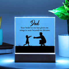 Personalized Acrylic Plaque for Dad from Daughter – Heartfelt Gift for Any Occasion