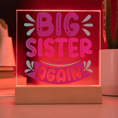 Big Sister Again - Double the Love Plaque