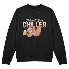 Natural Born Chiller – Beer-Loving Sloth Tee