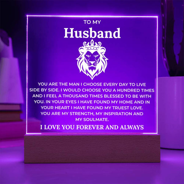 You Are My Home, My Soulmate Acrylic Plaque for Husband