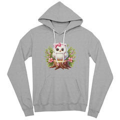 Cute Owl on Tree Stump – Floral Spring Tee