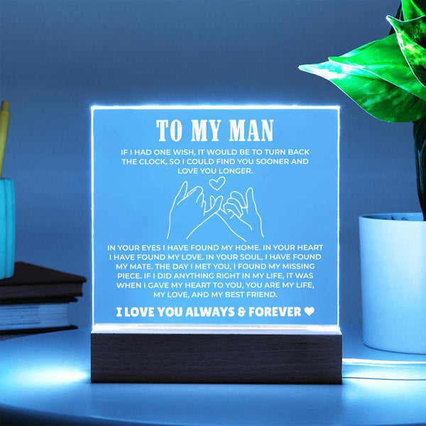 To My Man - You're My Love Plaque