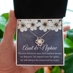 Aunt & Nephew Love Knot Necklace – Meaningful Gift of Unbreakable Bond