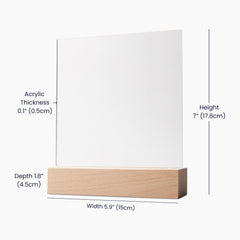 To My Brother, Brother Definition Gift, Acrylic Desk Light with Meaningful Words