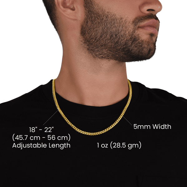 Grandson Cuban Link Chain – Loving Gift from Grandma or Grandpa