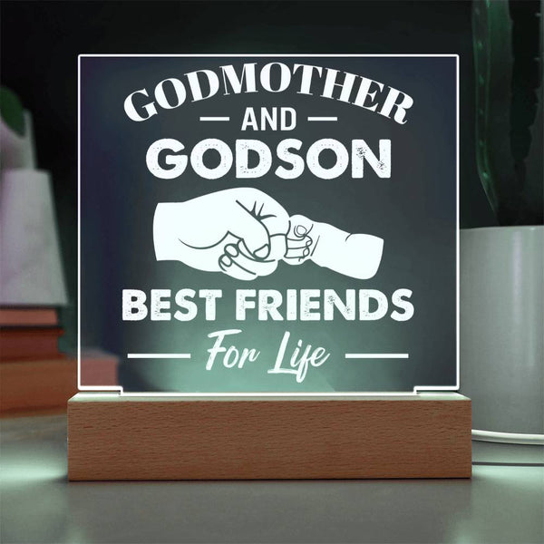Godmother and Godson – Fist Bump Edition Acrylic Plaque