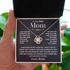 Mother and Son Gift Necklace, Symbol of Love, Care & Togetherness, Gift for Mother
