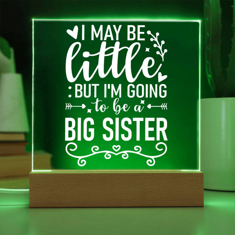 Little Now, Big Sister Soon Plaque