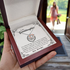 Granddaughter Necklace Gift, Jewelry for Special Moments, Crown Pendant Necklace