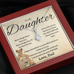 To My Daughter Necklace – This Old Lion’s Love