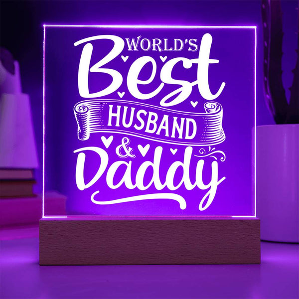 World’s Best Husband & Daddy – All in One Plaque