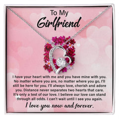 To My Girlfriend – You Carry My Heart Necklace