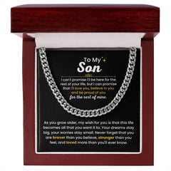 Cuban Link Chain for Son – 'Love You Always' Heartfelt Gift