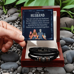 To My Husband – Our Beautiful Family - Men's Bracelet