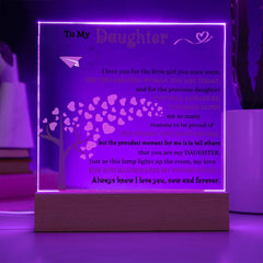 Birthday Gift for Daughter, Acrylic Plaque for Daughter