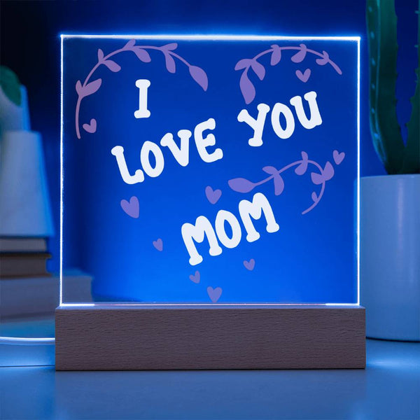 I Love You Mom – Heart Vine Plaque
