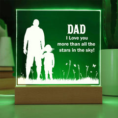 Personalized Acrylic Plaque for Dad from Daughter – Heartfelt Gift for Any Occasion