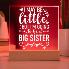 Little Now, Big Sister Soon Plaque