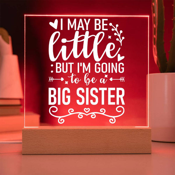 Little Now, Big Sister Soon Plaque