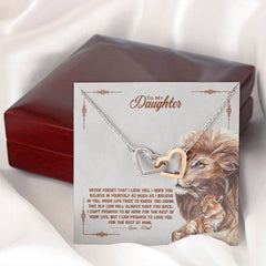 To My Daughter - Old Lion - Heartfelt Necklace Gift from Dad