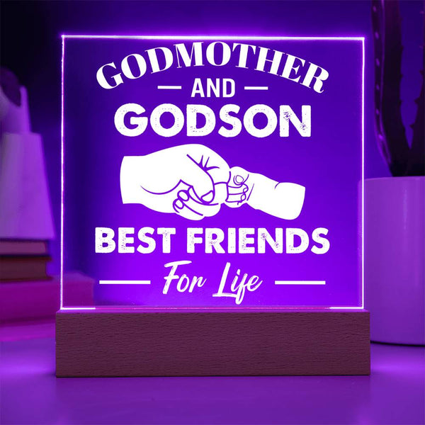 Godmother and Godson – Fist Bump Edition Acrylic Plaque