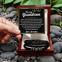 To My Grandson - A Proud and Loving Gift from Grandpa or Grandma