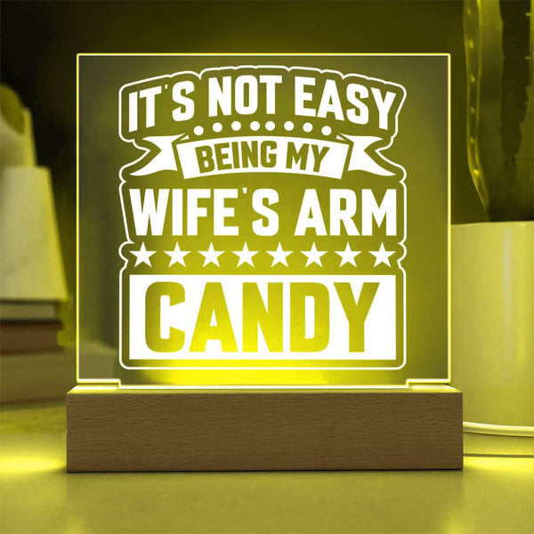 Wife’s Arm Candy – The Struggle Is Real Plaque