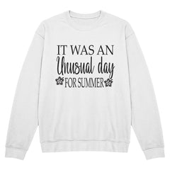 It Was an Unusual Day for Summer – Retro Aesthetic Tee