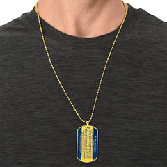 Dog Tag for Grandson – Inspirational Jewelry Gift with Heartfelt Message