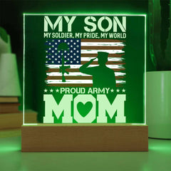 My Son, My Soldier – Proud Army Mom Plaque