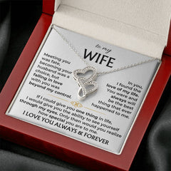 Romantic Gift for Wife - Meeting You Was Fate, Loving You Forever Necklace