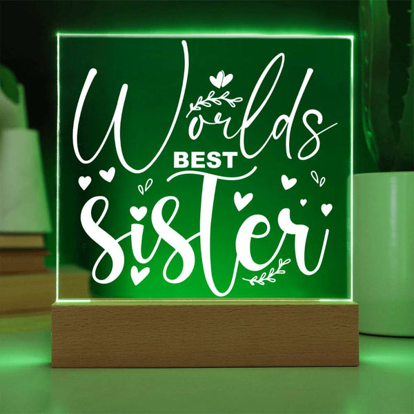 World’s Best Sister – No Competition Plaque