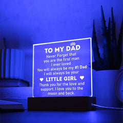 Personalized Acrylic Plaque for Dad from Daughter – Meaningful Gift for Dad