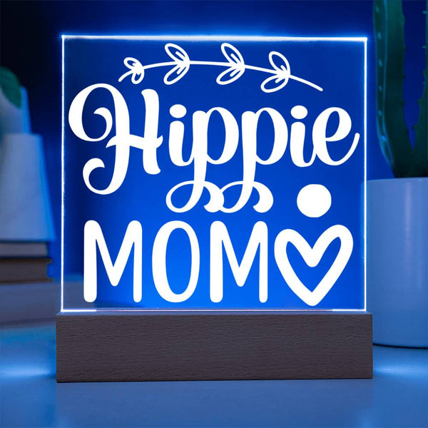Hippie Mom – Minimalist Heart Edition Plaque