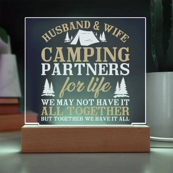 Camping Partners for Life – We Have It All Plaque