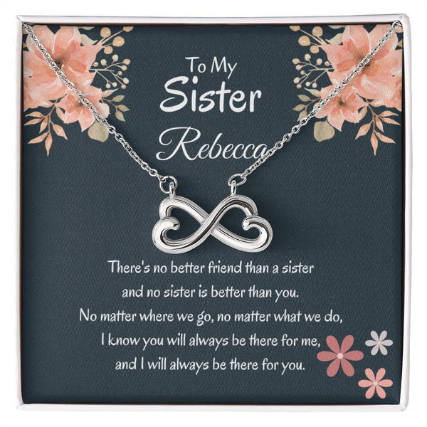 To My Sister Necklace – Always There, Always Loved