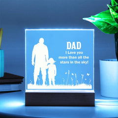 Personalized Acrylic Plaque for Dad from Daughter – Heartfelt Gift for Any Occasion