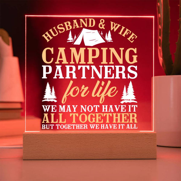 Camping Partners for Life – We Have It All Plaque