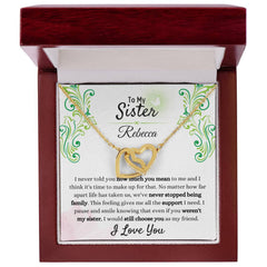 To My Sister Necklace – Always Chosen, Always Loved